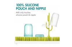 China Harmless Durable Silicone Squeeze Feeder , Multipurpose Silicone Dispensing Spoon supplier