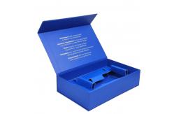 China Recyclable Blue Paper Slide Open Cardboard Drawer Packaging for Elegant Skincare supplier