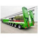 7 Axle Low Price Factory Heavy Duty Lowboy Trailer 60 80 Tons Lowbed Low Bed Truck Semi Trailer for sale