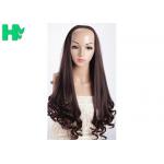 Graceful Smooth No Smell Loose Wave Long Synthetic Wigs , Synthetic Lace Wigs for sale