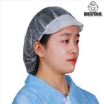 Breathable 18-28 Inch Disposable Hair Caps  EU2016 Non Woven Disposable Bouffant Cap for sale