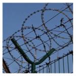 Y Post 2.5m Height Airport Security Fencing Powder Coated Razor Barbed Wire Anti Climb for sale