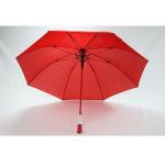 8mm Metal Shaft Red Pongee Umbrella With Custom Logo Printing for sale