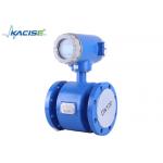 Blue Effluent Flow Meter Clamp On Installation With 1 Years Guarantee for sale