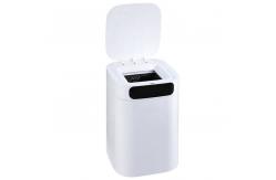China Household Auto Sealing Trash Can White Smart Sensor Trash Bin 17.5L supplier