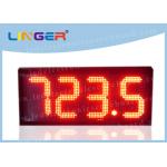 12'' 300mm Red Color Led Price Display , Gas Price Led Sign With Several Rows for sale