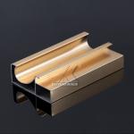 Golded Anodized CQC Standard Kitchen Cabinet Material Aluminum Extrusted Profile for sale
