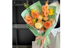 China Antistatic Florist Wrapping Paper with Waterproof and Embossed Art Rose Blossom Design supplier