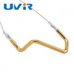 3D Shape Infrared Heating Element Tube , Gold Paint  Replacement Infrared Heating Element for sale