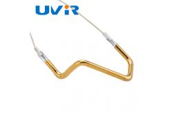 China 3D Shape Infrared Heating Element Tube , Gold Paint  Replacement Infrared Heating Element supplier