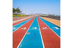 China Environmentally Eco Sports Flooring Recycled Spray Coat System  IAAF supplier