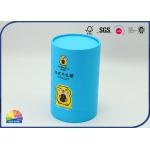 Die Cut Window Cylinder Food Packaging Tube For Biscuit Spot UV for sale