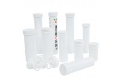 China Supply Customized Logo Design Empty Vitamin C Plus Effervescent Tablet Tube With Cap supplier