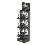 Hot Selling Supermarket Double-side Wine Bottle Display Rack Floor Wine Display Stand With Custom Logo for sale