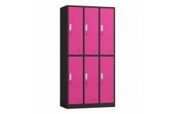China Gym School Use Steel Storage 6 Doors Wardrobe Locker With Lock supplier