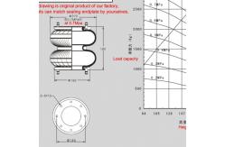 China 93740 Car Air Spring  Double Convoluted Air Bag 183mm Pneumatic Actuator supplier