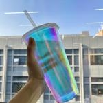 24oz PP Plastic Hologram Coffee Cup Support Customization