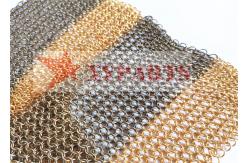 China Architectural Structure ChainMail Ring Mesh For Room Dividers supplier