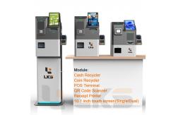 China Automatic Cash Coin Credit Card POS Terminal Payment Handling Self Check Out Machine supplier