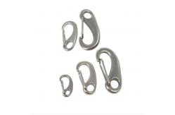 China Polishing Steel Snap Hook Carabiner Egg Shaped Spring Hook 304 Stainless Steel supplier