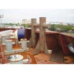 200 Tonnes Marine Double Cross Mooring Components Bollard