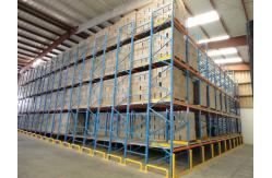 China Blue Rolling Warehouse Shelving Gravity Flow Pallet Racking Systems supplier