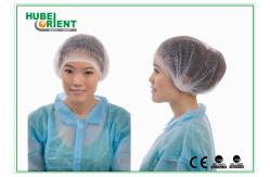 China Disposable Soft Non-Woven Polypropylene Head Cover With Double Elastic supplier