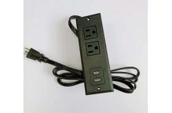 China Multi - Function Bed Furniture USB Charger Socket / Office Desk Sockets supplier