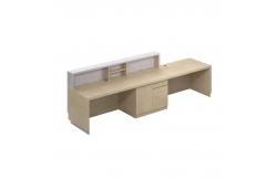 China Customizable Logo And Light Strip Office Building Reception Desks supplier