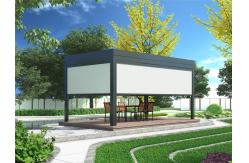 China Outdoor Smart Window Sunshade/Windproof Roller Awning Zip Track Blinds supplier
