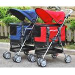 46x84x94cm Removable Liner Storable Foldable Pet Stroller for sale