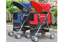China 46x84x94cm Removable Liner Storable Foldable Pet Stroller supplier
