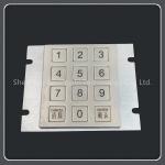 12 Buttons Type Metal Numeric Keypad 3x4 Layout Excellent Shakeproof Performance for sale