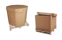 China 220l 1000l Paper Liquid Package IBC Tank Container With Valve supplier