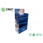 Printed Pop Up Cardboard Floor Displays Stand Corrugated Cardboard Paper Stand for sale