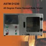 ASTM D1230 45 Degree Flammability Testing Equipment For Textiles for sale