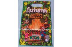 China Red Plastic Toy Packaging Poly Bags / Custom Printed 3 Side Seal Bag supplier