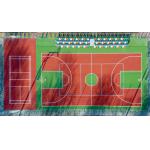 4mm Thickness Slip Resistance Silicon PU Flooring System Non toxic for sale