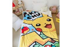 China Cartoon Digital Printing Sherpa Fleece Blankets Soft Breathable supplier
