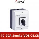 Single Phase 3 Position Changeover Switch Safety IP65 10A 16A 20A for sale