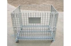 China Galvanized Steel Wire Mesh Container High Strength  Foldable Space Saving supplier