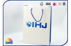China Luxury Paper Gift Bag Matte Lamination Custom Logo With Nylon Handle supplier