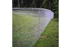China Hdg 50g/M2 Metal Galvanized Chain Link Fence For Railway Highway supplier