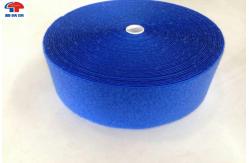 China Blue Hook and loop fasteners , 50mm Nylon Loop Fabric 25meters per roll supplier