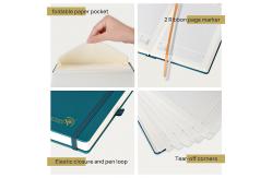 China Leatherette Paper Hardcover OEM ODM A5 2023 Planner Daily Schedule Monochrome Pages supplier