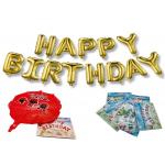 ISO9001 Inflatable Mylar Foil Happy Birthday Balloons Banner for sale