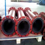 Polyurethane Rubber Lining Pipe Hot Pressing Molding for sale