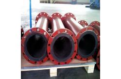 China Polyurethane Rubber Lining Pipe Hot Pressing Molding supplier