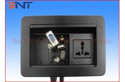 China Commercial Compact Table Cable Cubby , Slip Up Conference Table Connectivity Box supplier