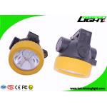 Yellow LED Miners Cap Lamp 2.2 Ah Battery Capacity With One Year Warranty for sale
